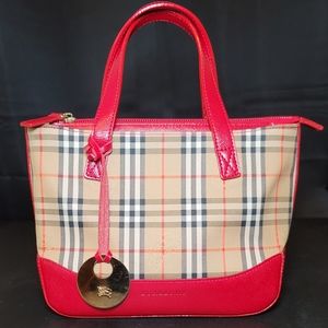 (SOLD) Burberry haymarket mini handbag